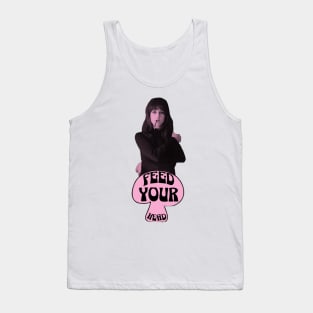 Feed Your Head (Black and Pink) Tank Top